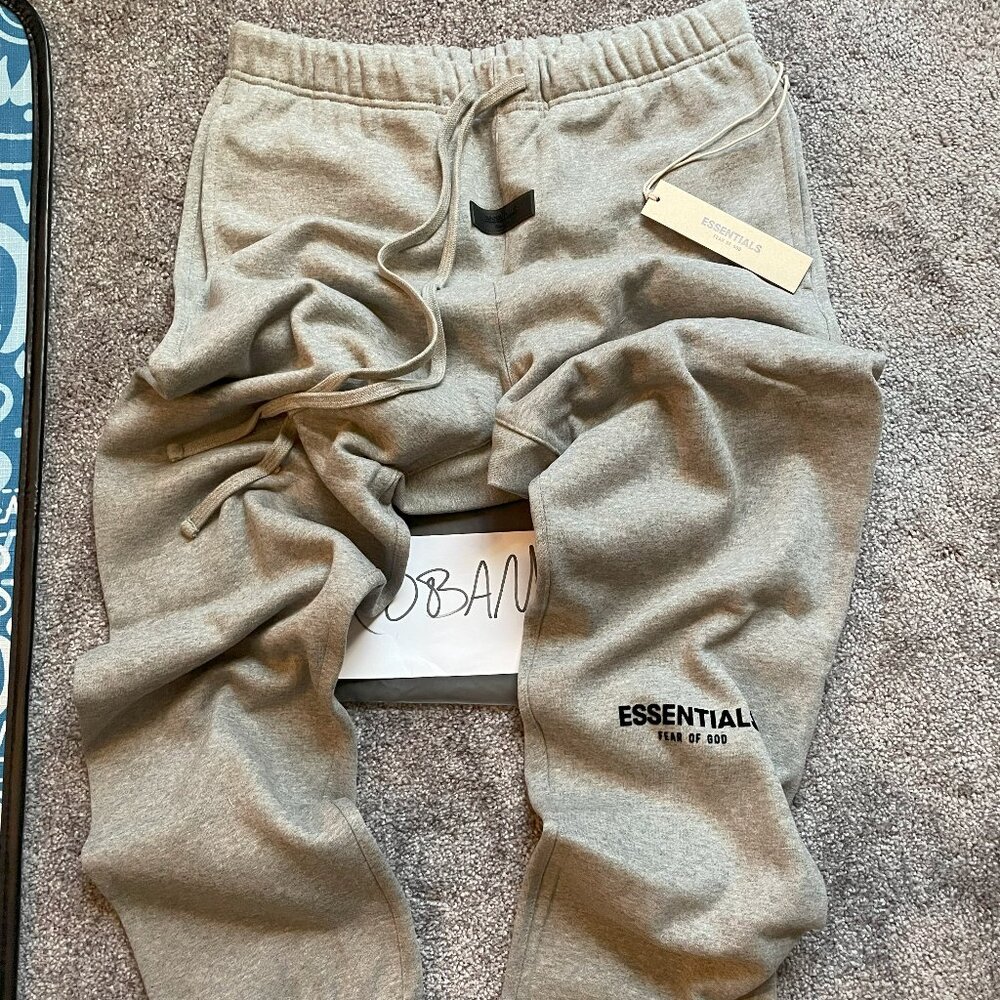 FOG - Fear of God Essentials Dark Oatmeal Joggers - (READ DESCRIPTION)